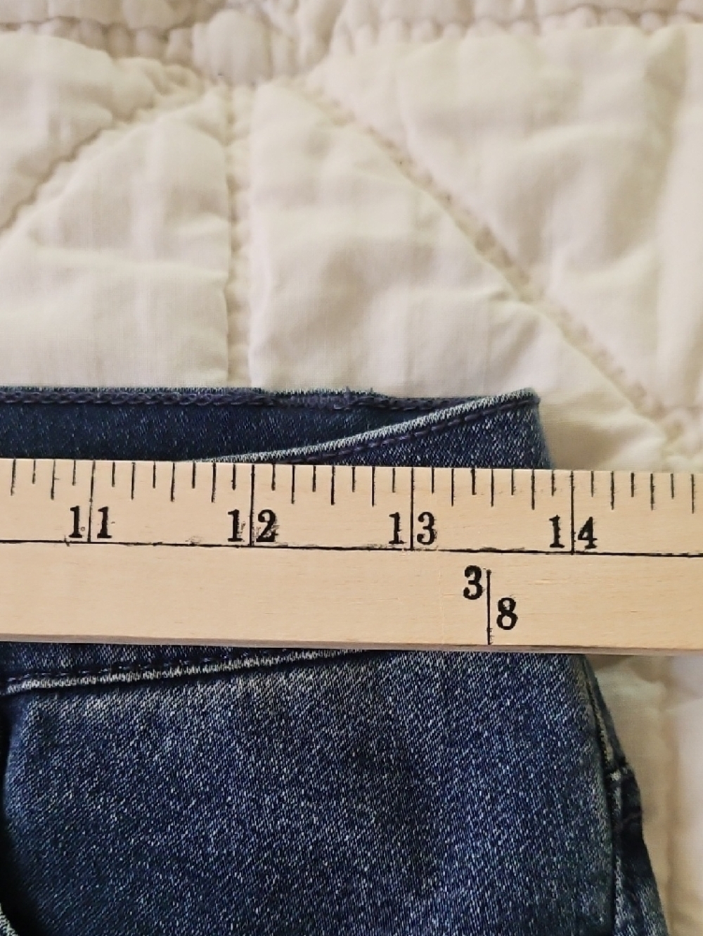 DG2 by Diane Gilman Dark Blue Straight Leg Jeans with Pink Floral Embroidery - Picture 4 of 9
